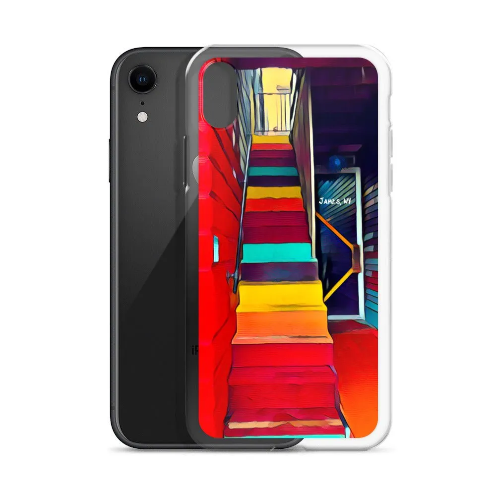 iPhone Case of Rainbow Stairway in James WV. Artistic Photo Digital Art Phone Protector