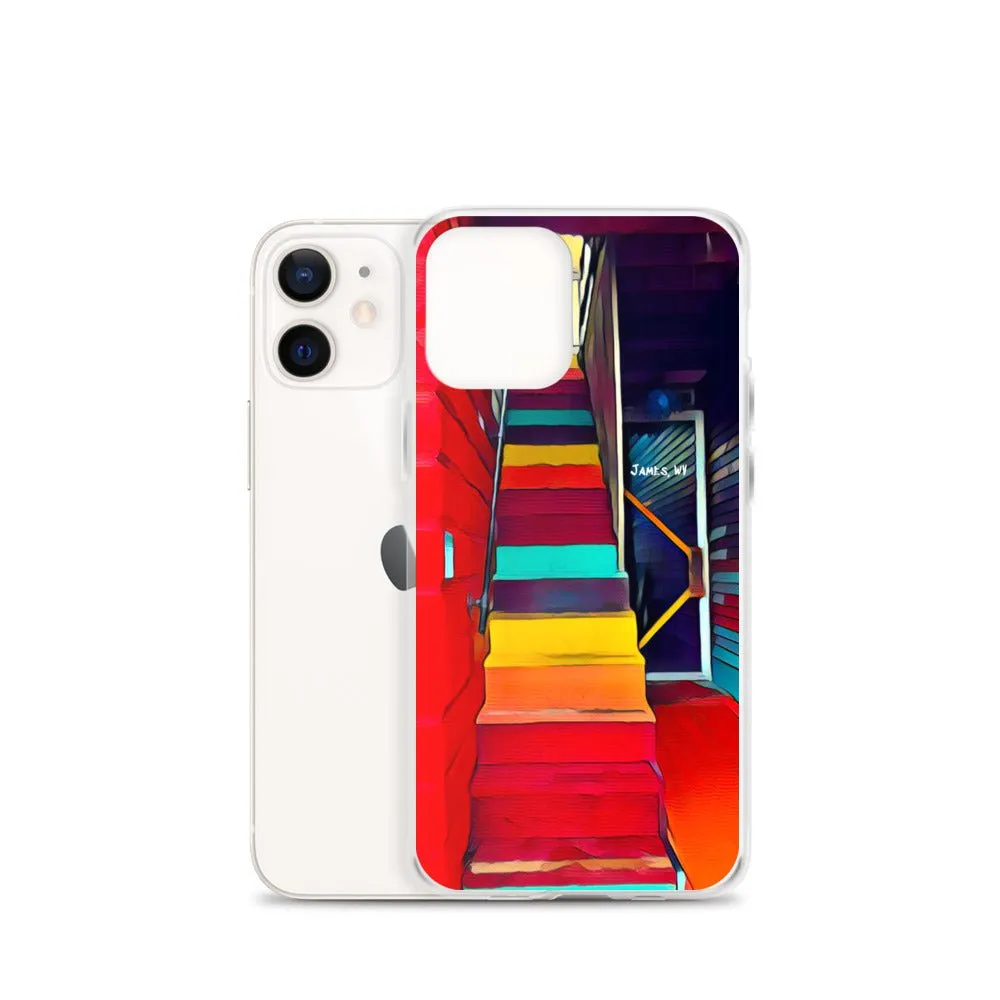 iPhone Case of Rainbow Stairway in James WV. Artistic Photo Digital Art Phone Protector