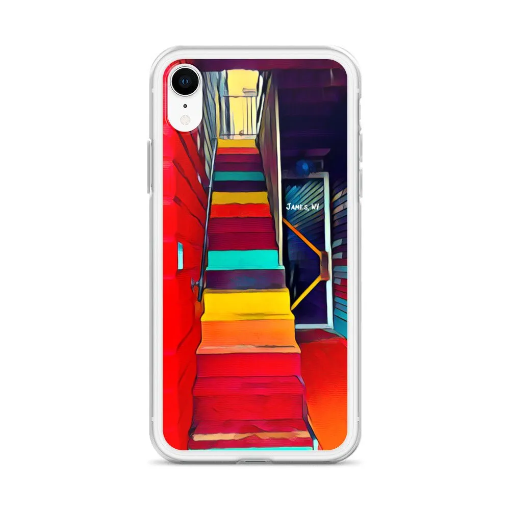 iPhone Case of Rainbow Stairway in James WV. Artistic Photo Digital Art Phone Protector