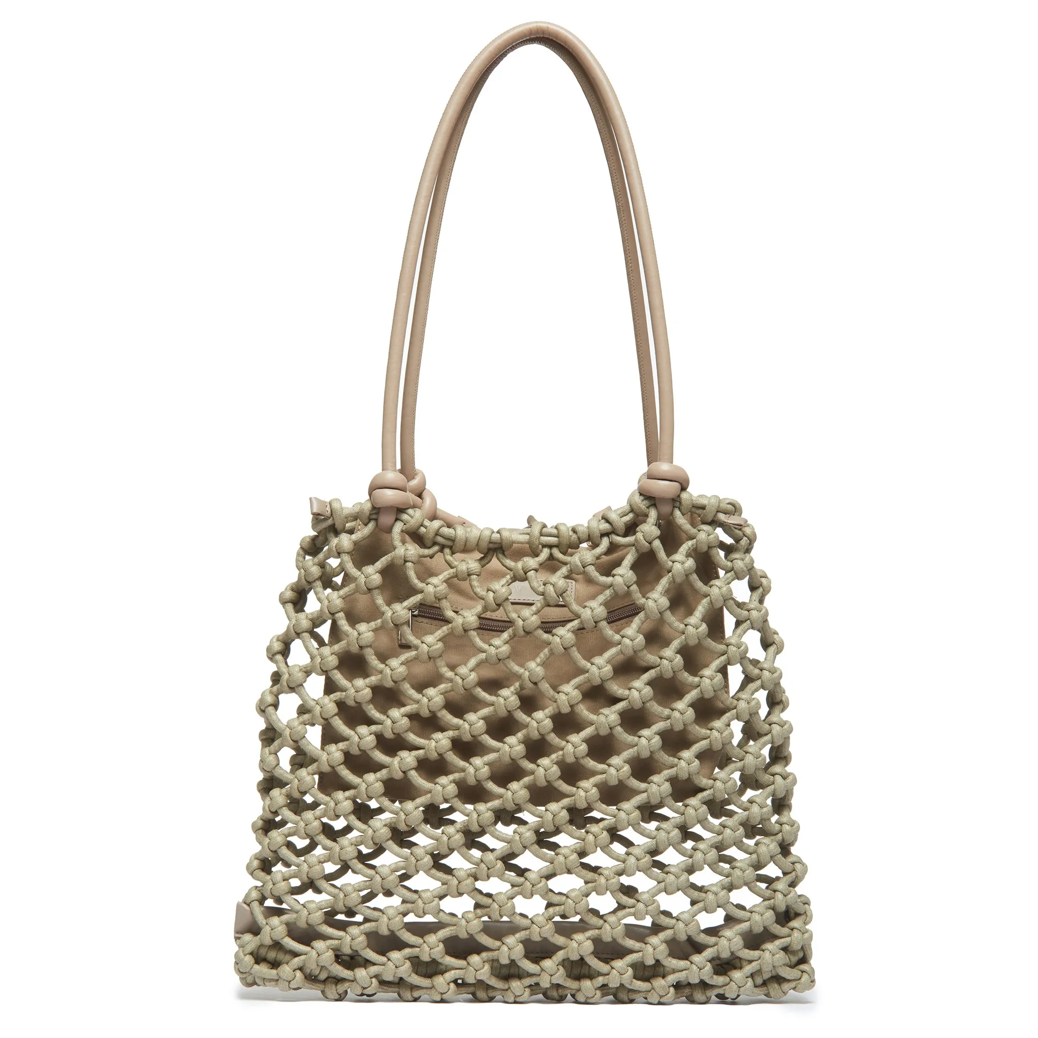 Isa knotted tote bag leather handles