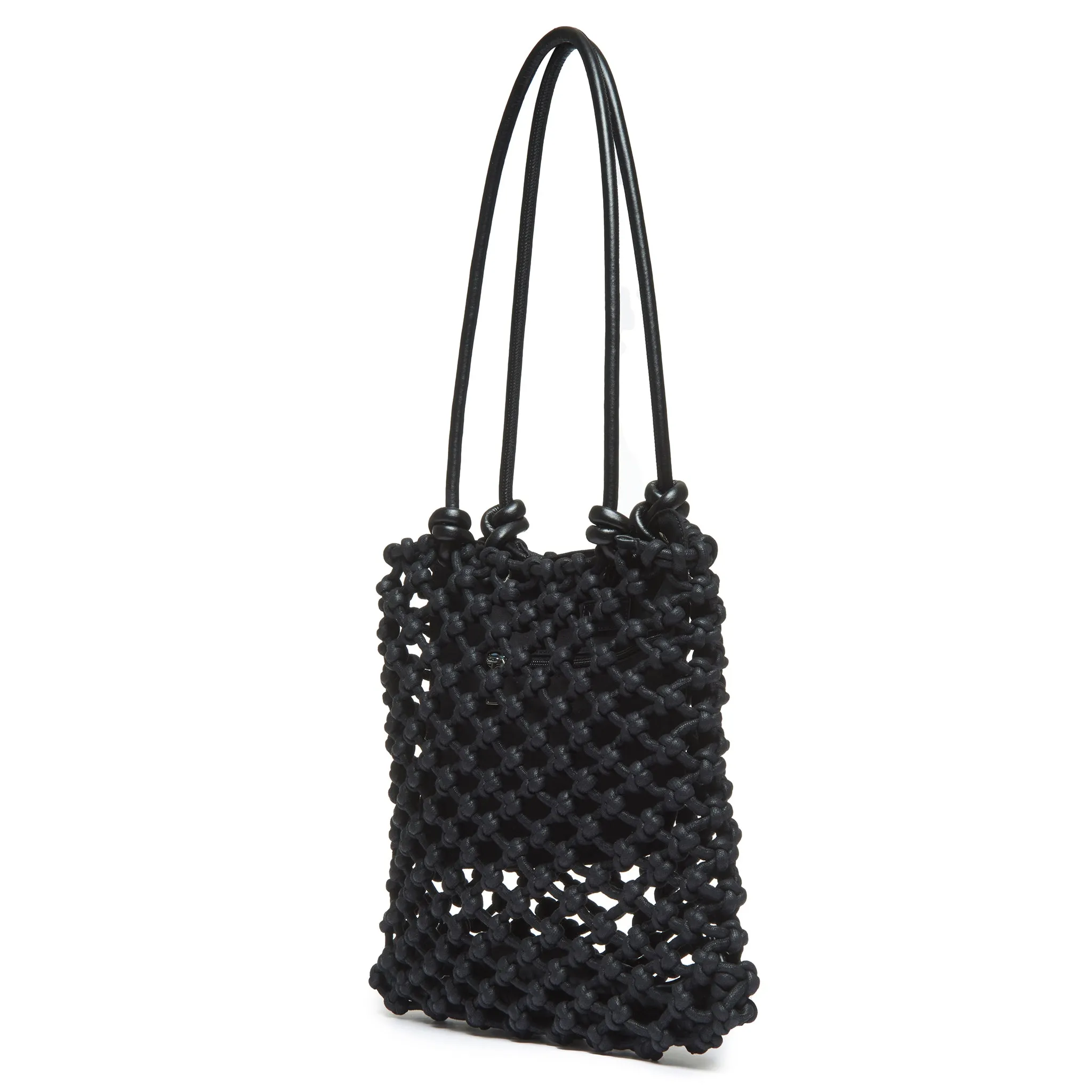 Isa knotted tote bag leather handles