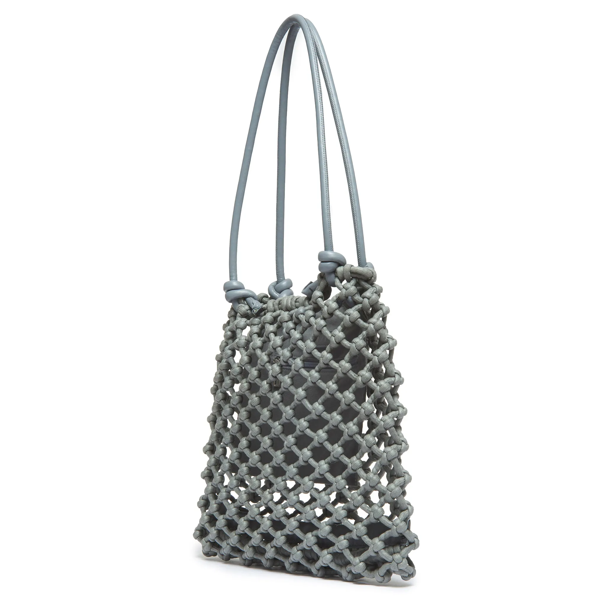 Isa knotted tote bag leather handles