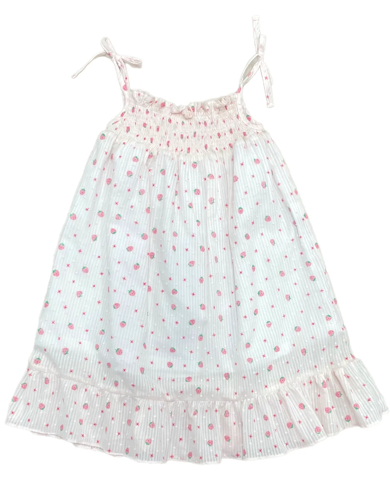 James & Lottie - Strawberry Swiss Dot Tie Dress  Libby Dress