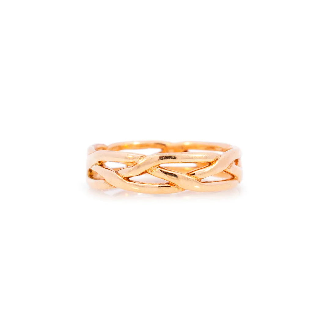 James Avery 14K Yellow Gold Tresse Wedding Band