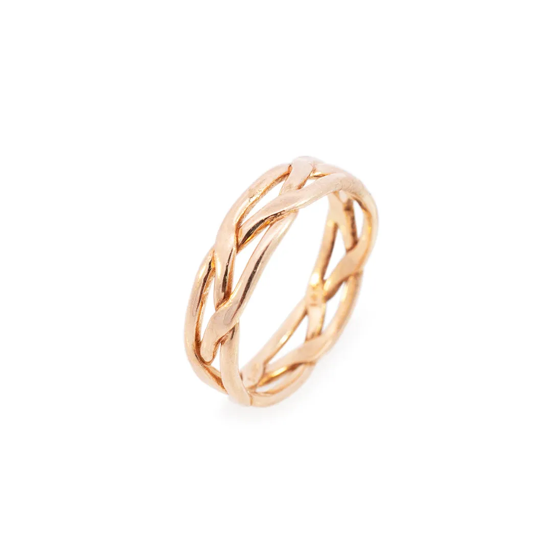 James Avery 14K Yellow Gold Tresse Wedding Band