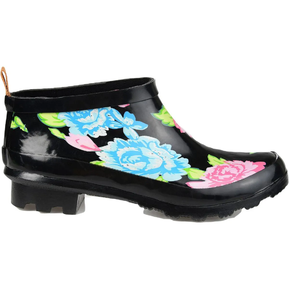 Journee Collection Womens Rainer Rubber Slip-On Rain Boots