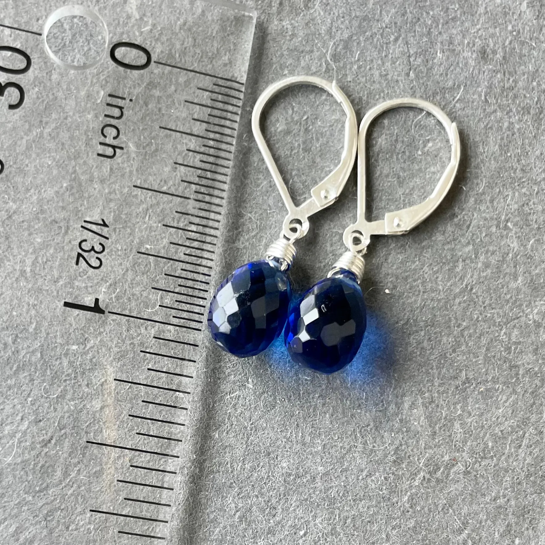 Just Perfect Cobalt Teardrop Danglers