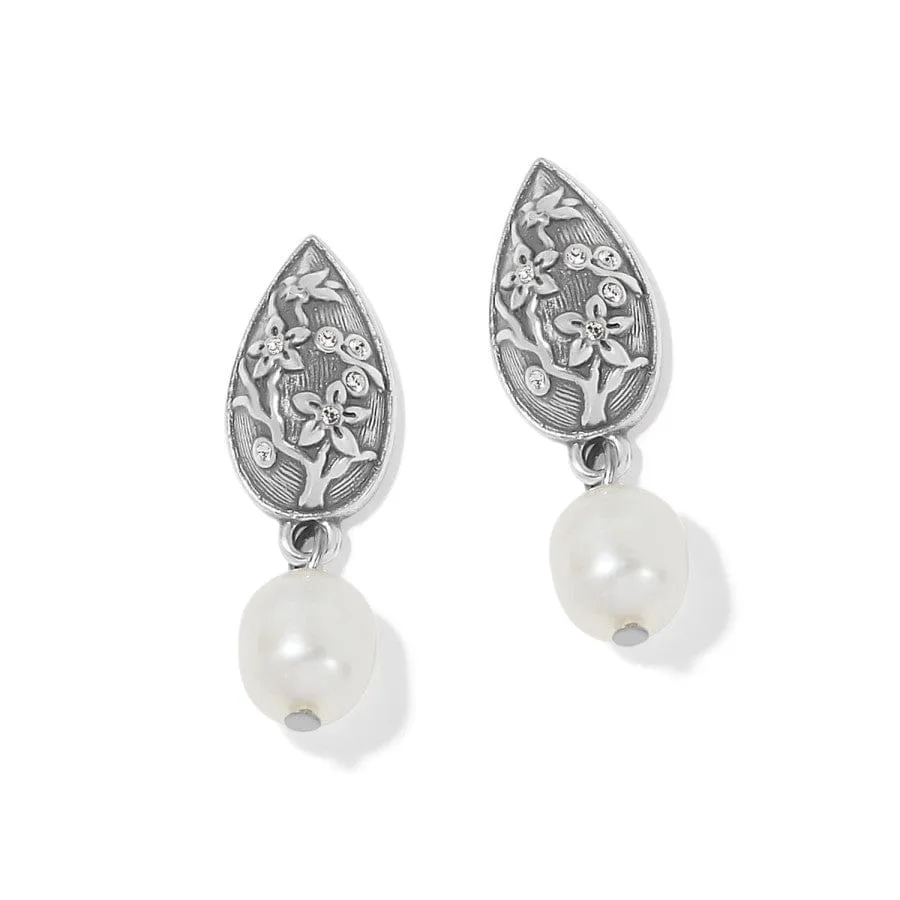 Kyoto In Bloom Pearl Post Drop Earrings