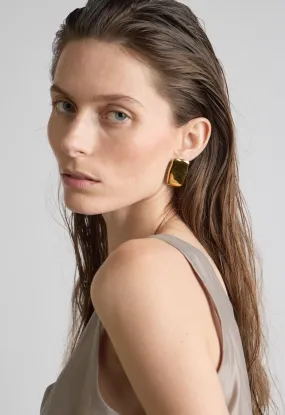 Leilani Gold Rectangle Earrings