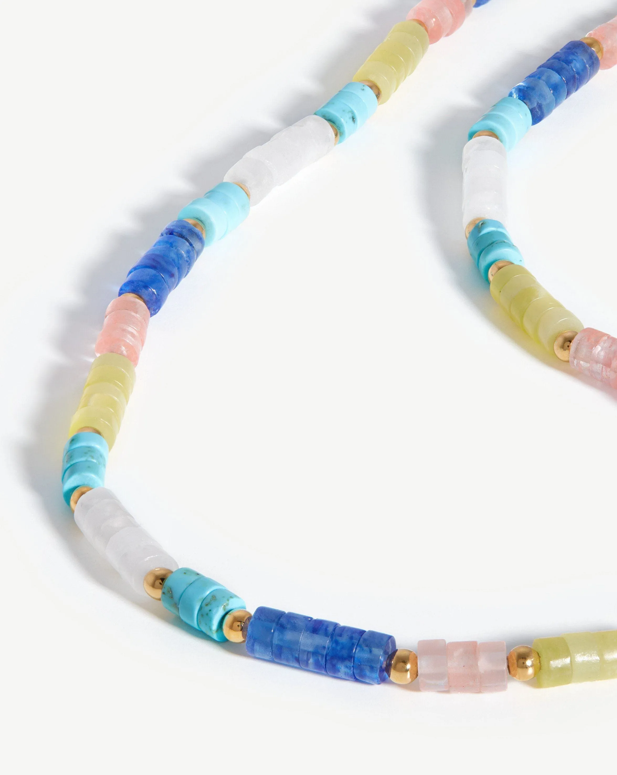 Long Beaded Stack Necklace