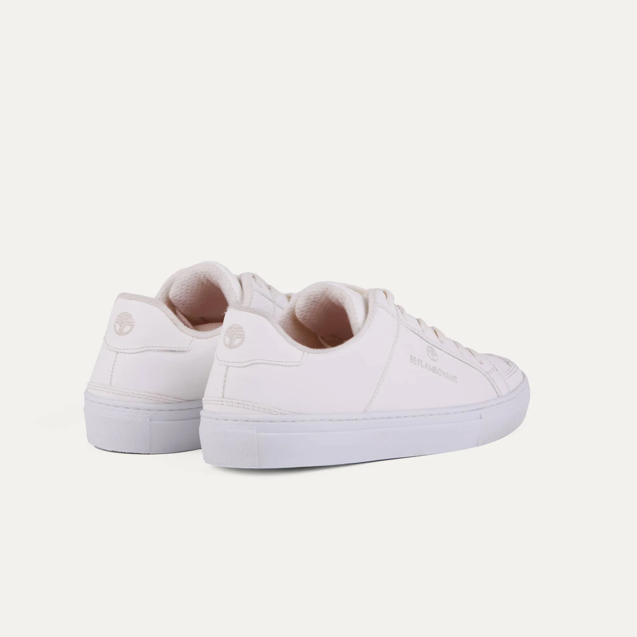 Manimal Unisex Vegan Corn Leather Sneakers | White