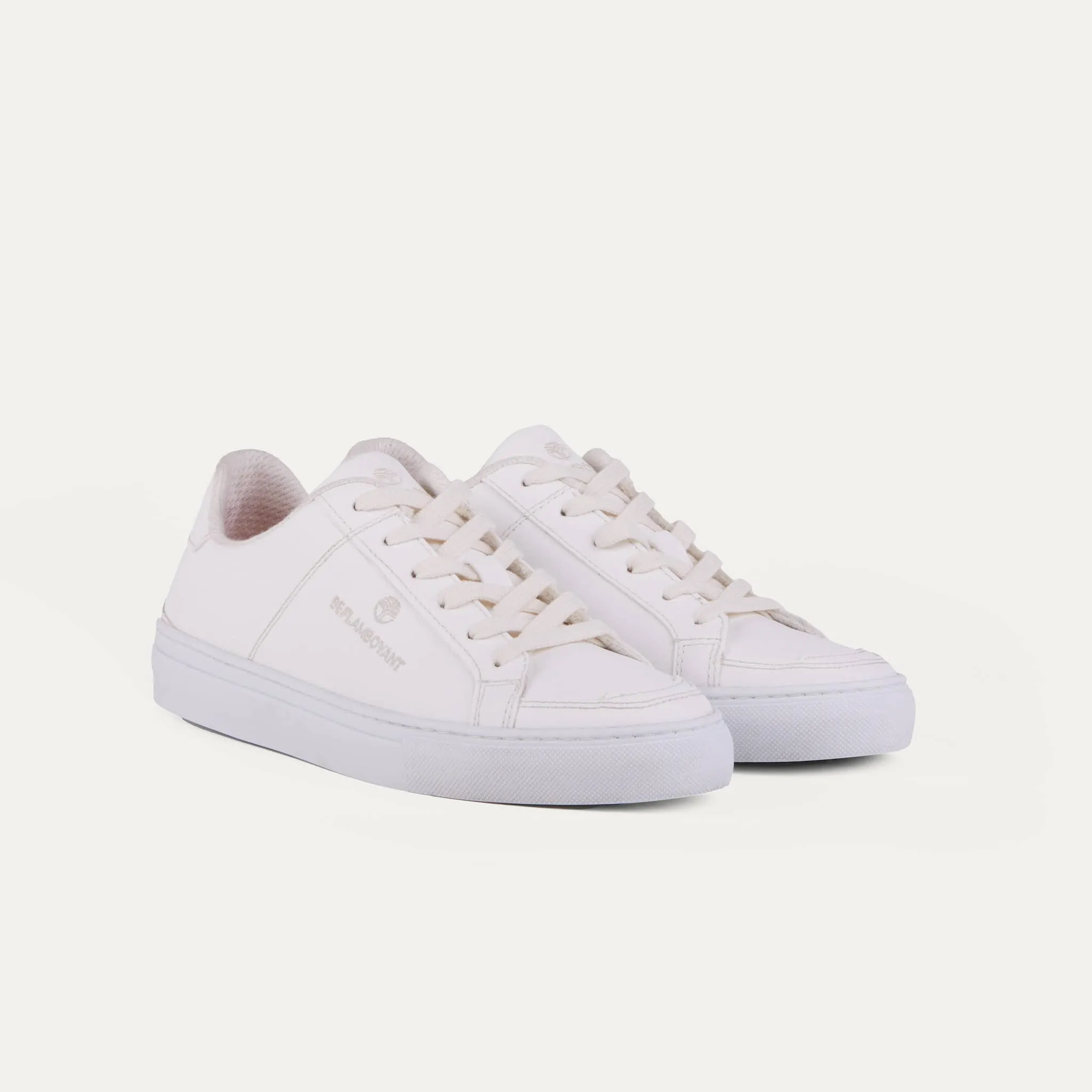 Manimal Unisex Vegan Corn Leather Sneakers | White