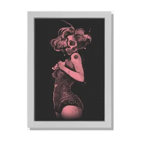 Marilyn Skull Pin Up Style Art Print