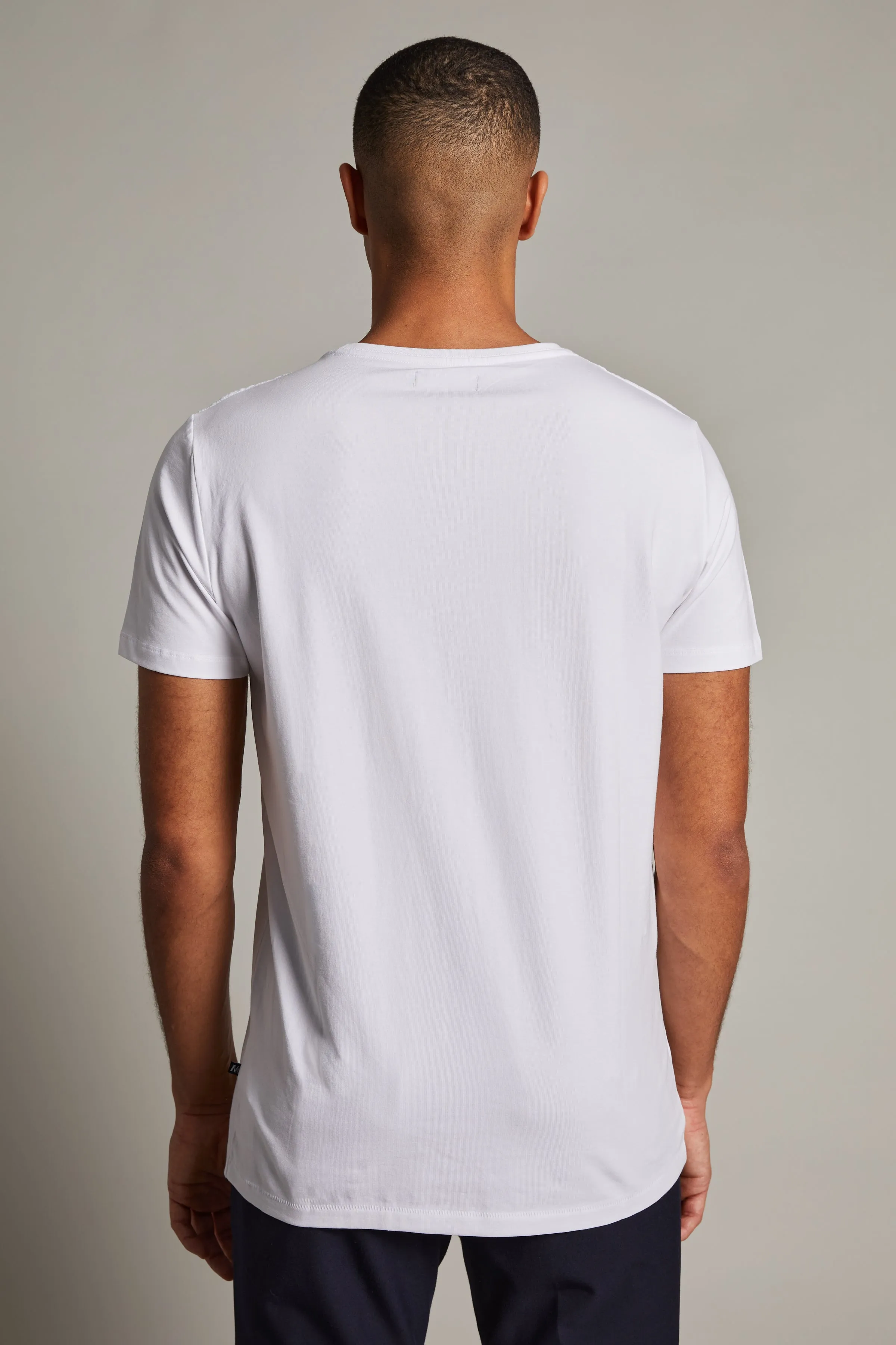 Matinique Jermalink Cotton Stretch Crew T-Shirt/White - CORE SS24