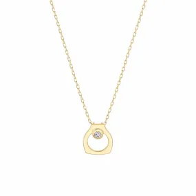 Michael M 14Y Hidden Bail Bezel Diamond Pendant