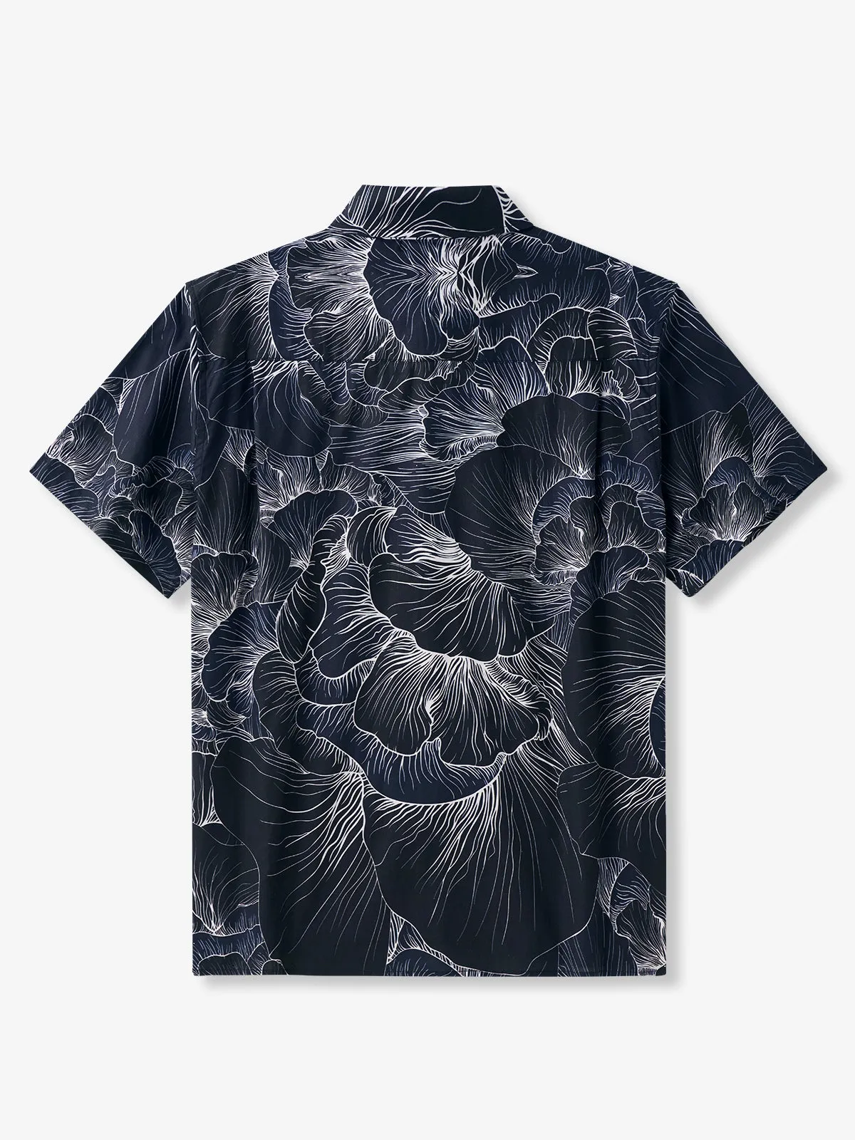 Minimalism Elegant Floral Pattern Cotton Shirt