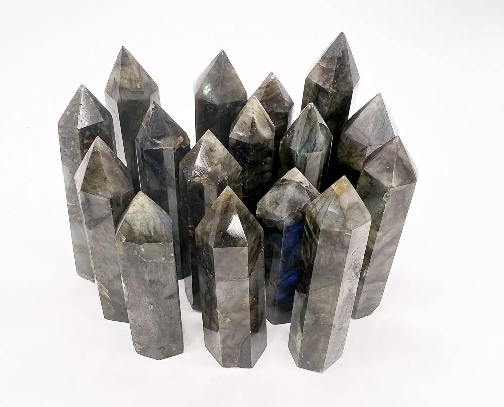 Natural Labradorite Crystal Towers