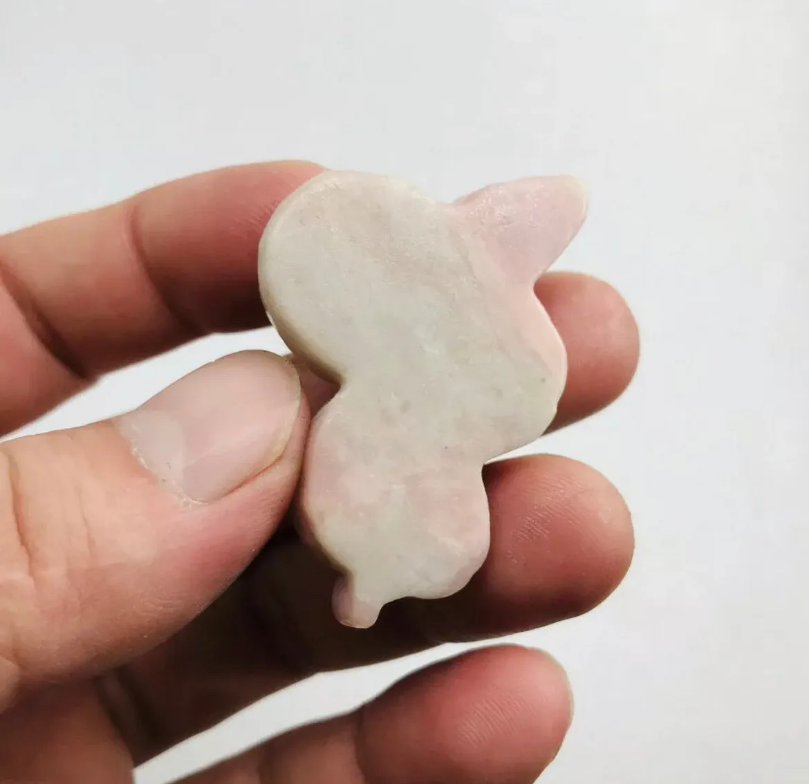 Natural Pink Opal Carved Snake