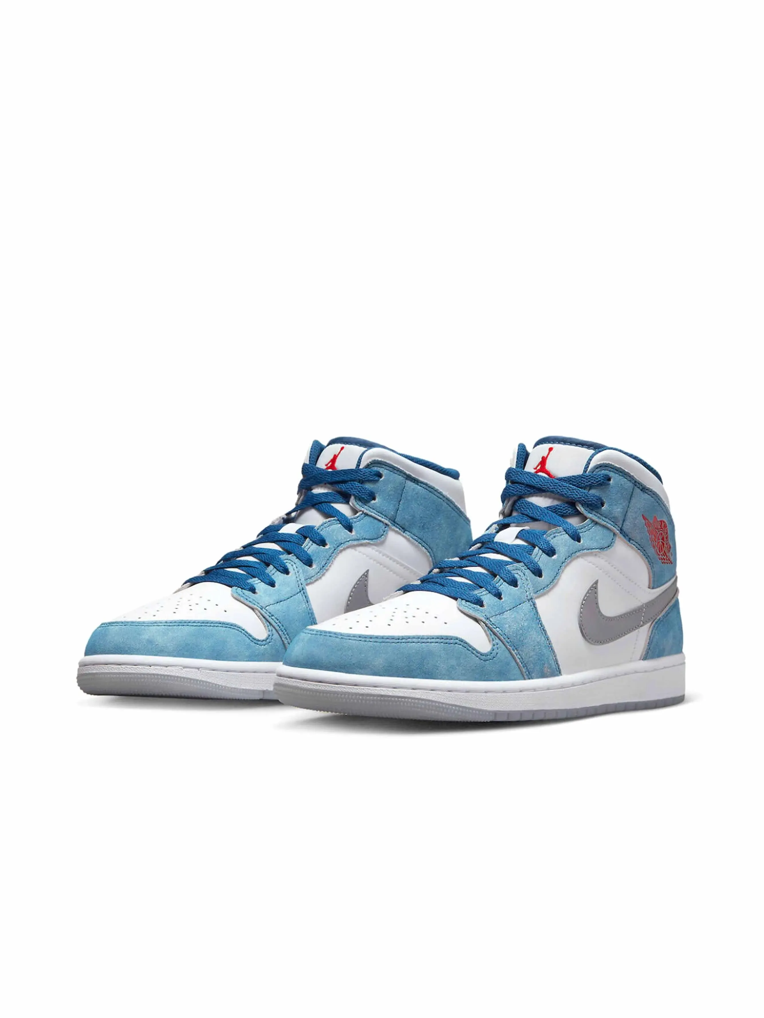 Nike Air Jordan 1 Mid French Blue Fire Red