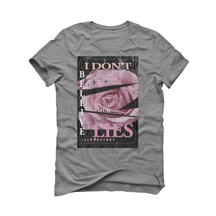 Nike Dunk Low Soft Grey/ Pink Grey T-Shirt (I DON'T BELIEVE YOUR LIES)