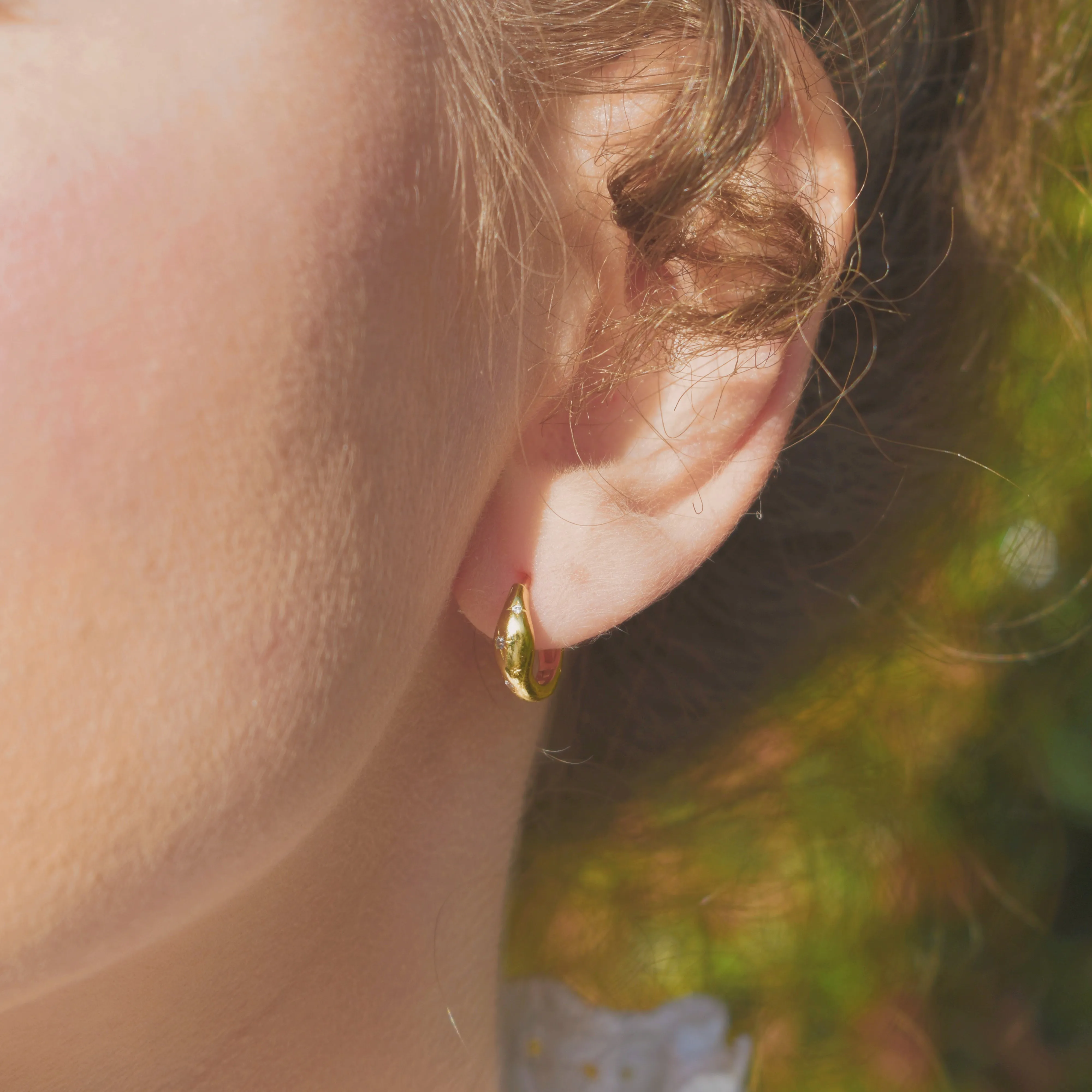 Octagram Star Hoop Earrings