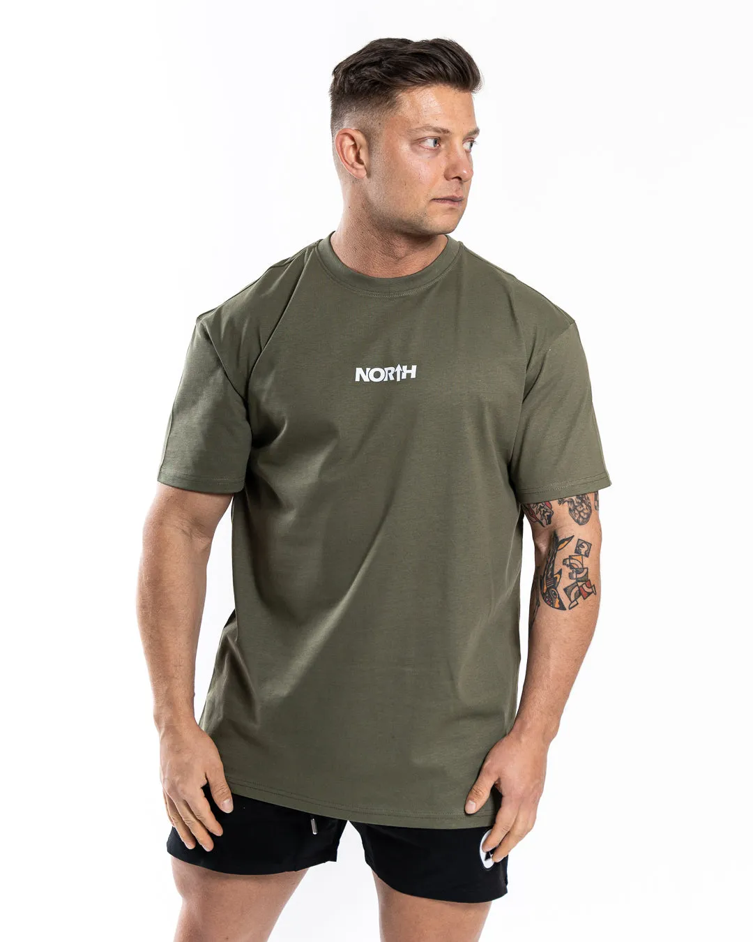 Olive Oversized T • Men