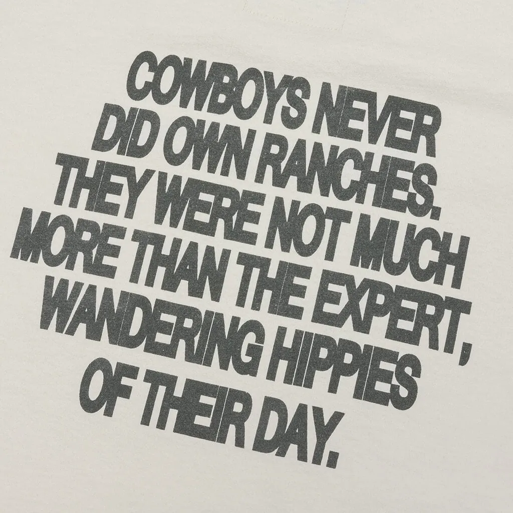 One Of These Days Cowboy Hippies Pocket Tee - Bone