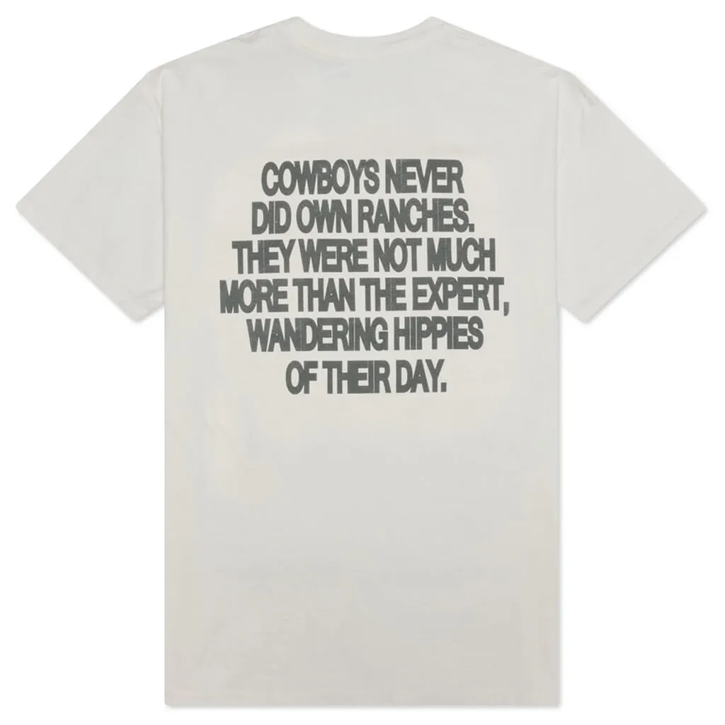 One Of These Days Cowboy Hippies Pocket Tee - Bone