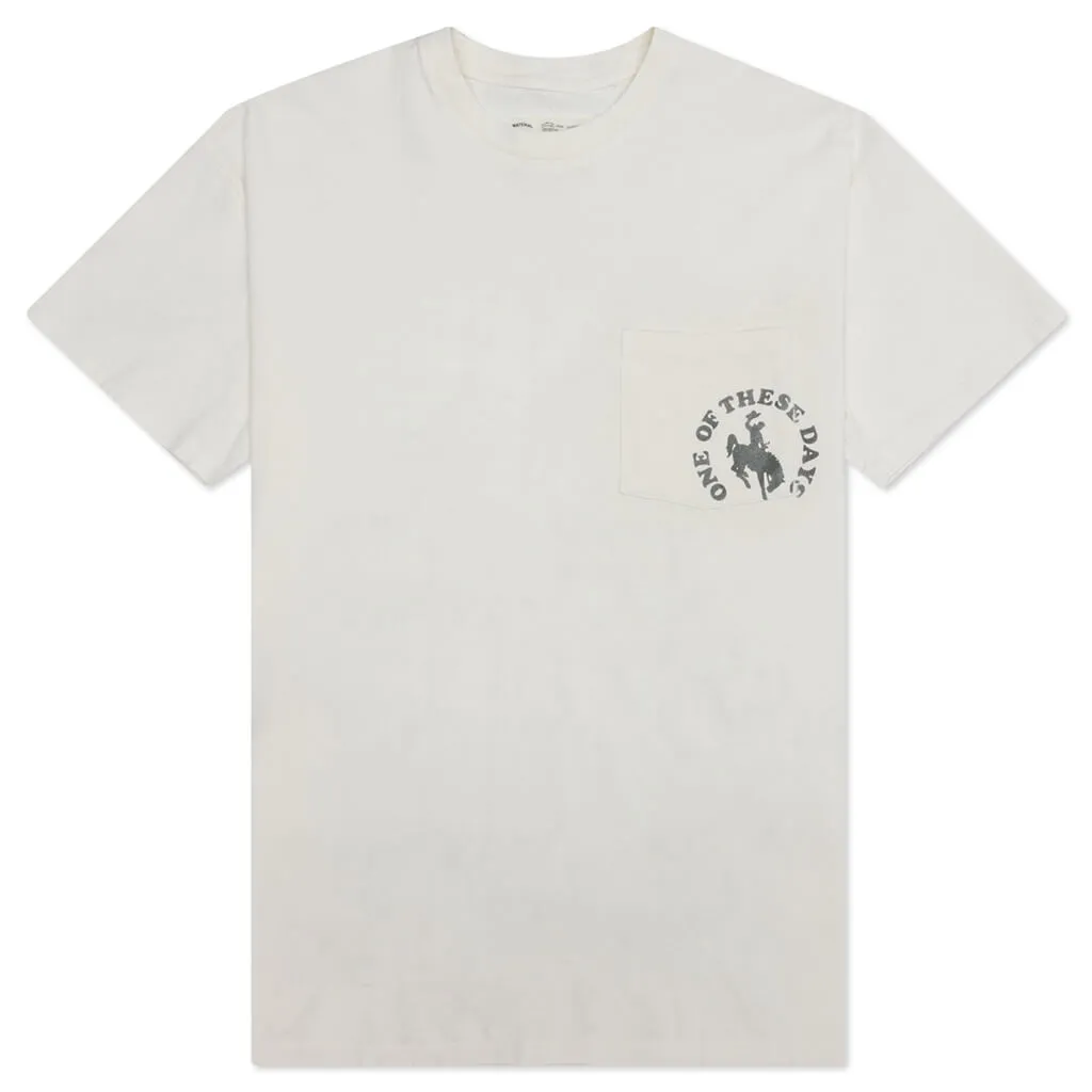 One Of These Days Cowboy Hippies Pocket Tee - Bone