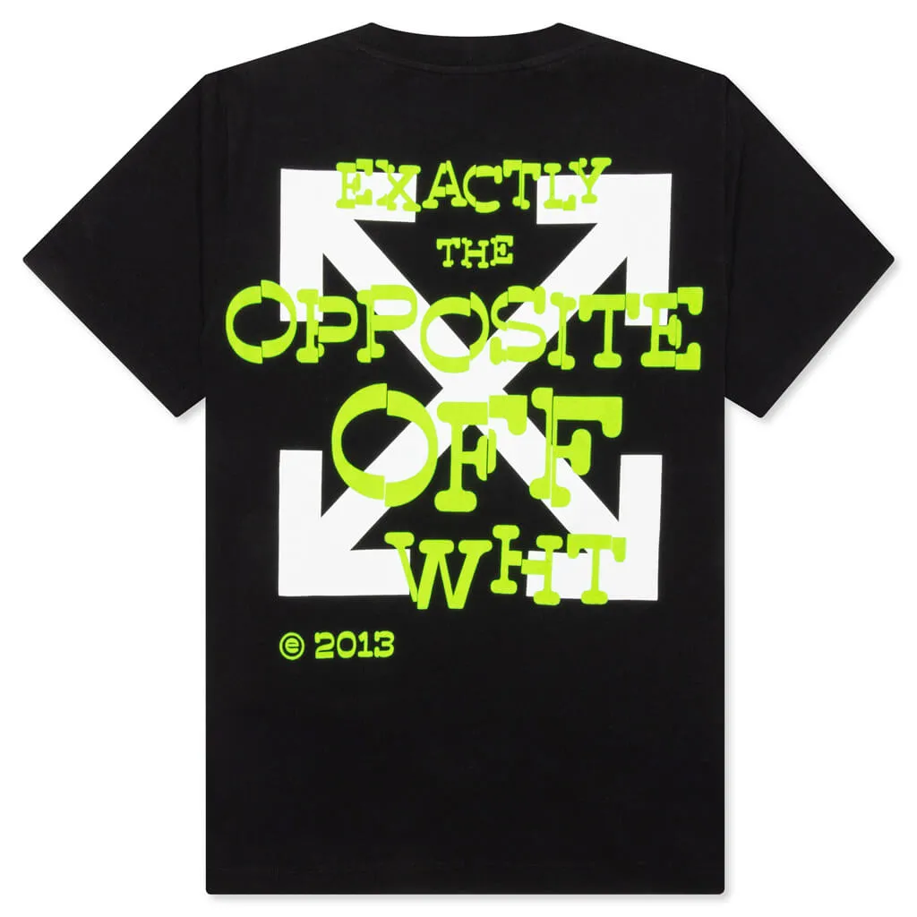 Opposite Arr Slim S/S Tee - Black/Lime