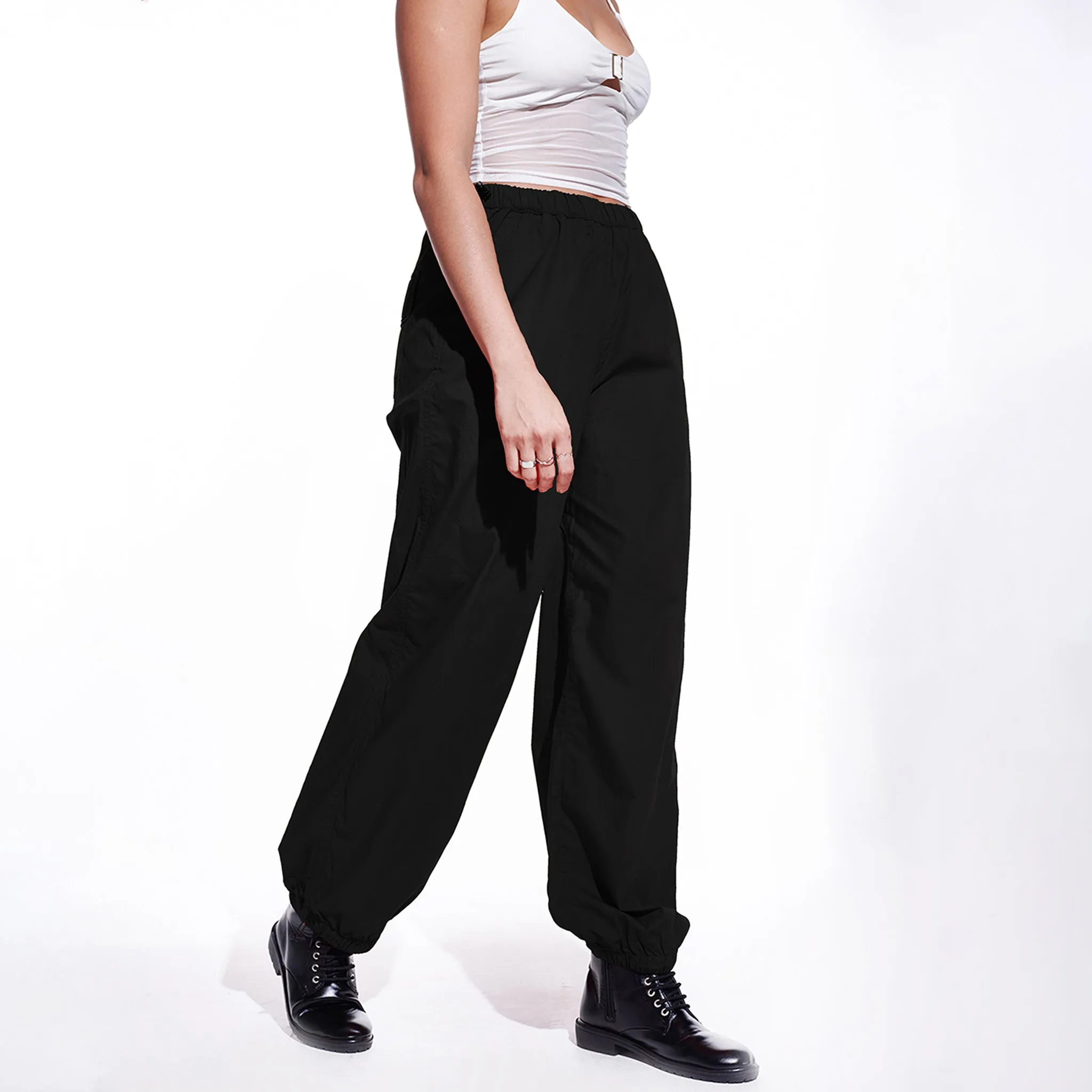 Oversized Parachute Pants for Women