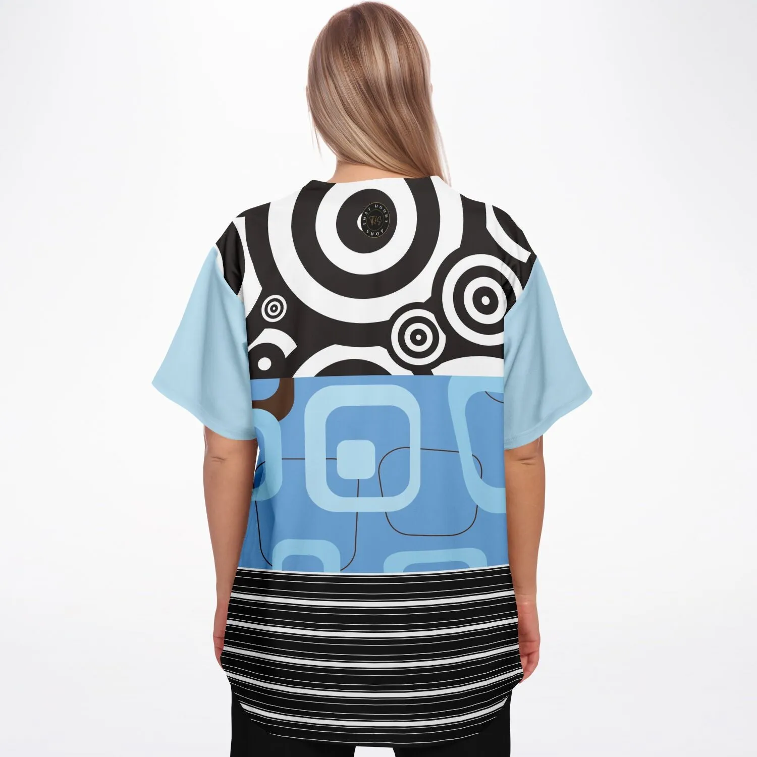 Pacific Palisades Patchwork Button Front Jersey