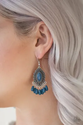 Paparazzi Earring ~ Private Villa - Blue