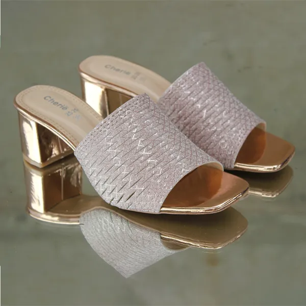 Peach Heel Slippers for women