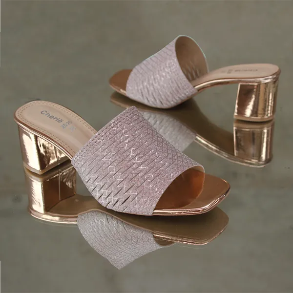 Peach Heel Slippers for women