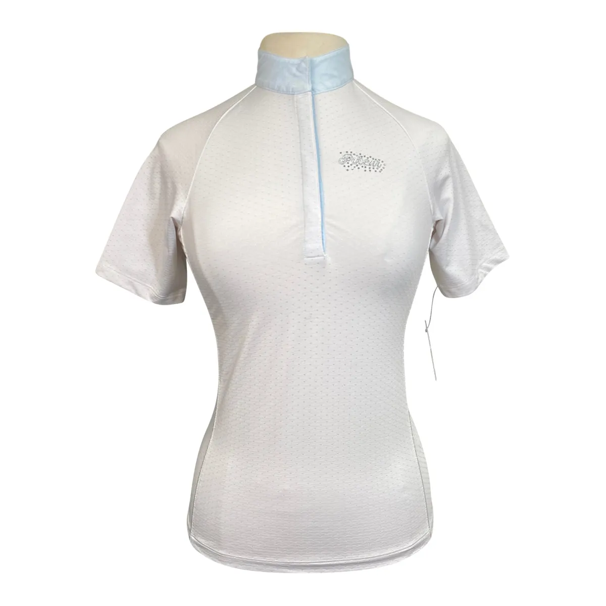 Pikeur Crystal Competition Shirt in White in White - EU 34 (US 2)