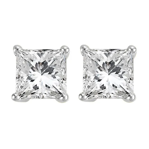 Princess Cut Diamond Studs 1.00 CT