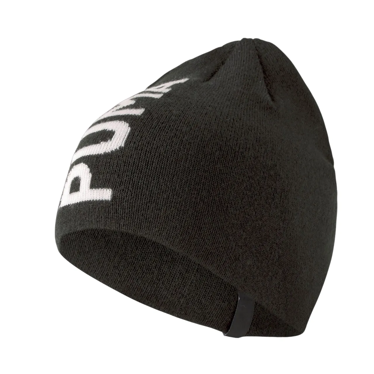 Puma beanie hat with large logo 023461-01 black. One size