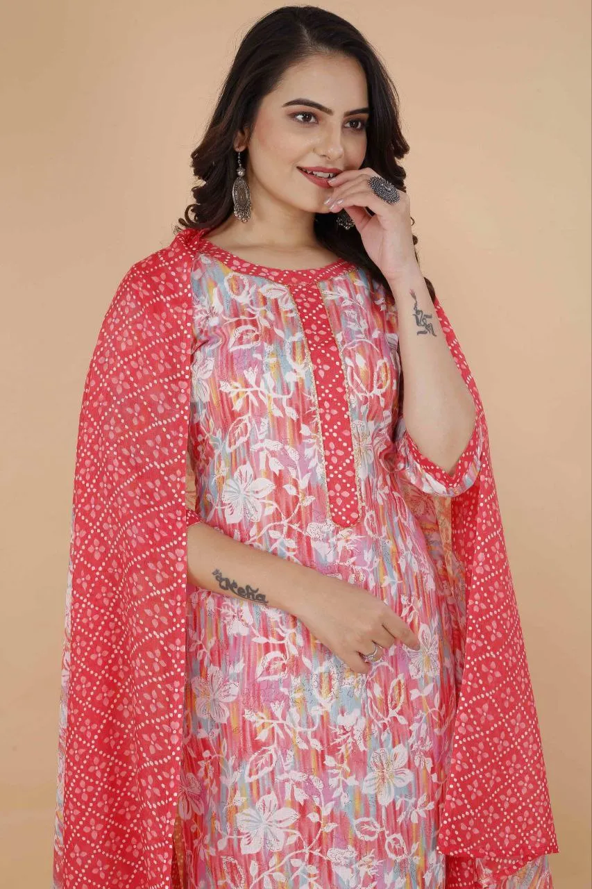 Pure Cotton Party wear 3 Piece Women Kurta Suit