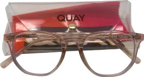 Quay Pink CTRL QU-000519 Blue Light Glasses in Case