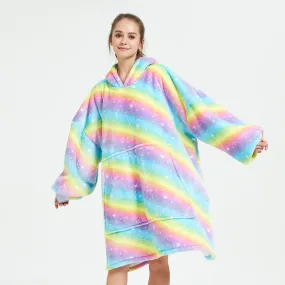 Rainbow Hoodie Blanket