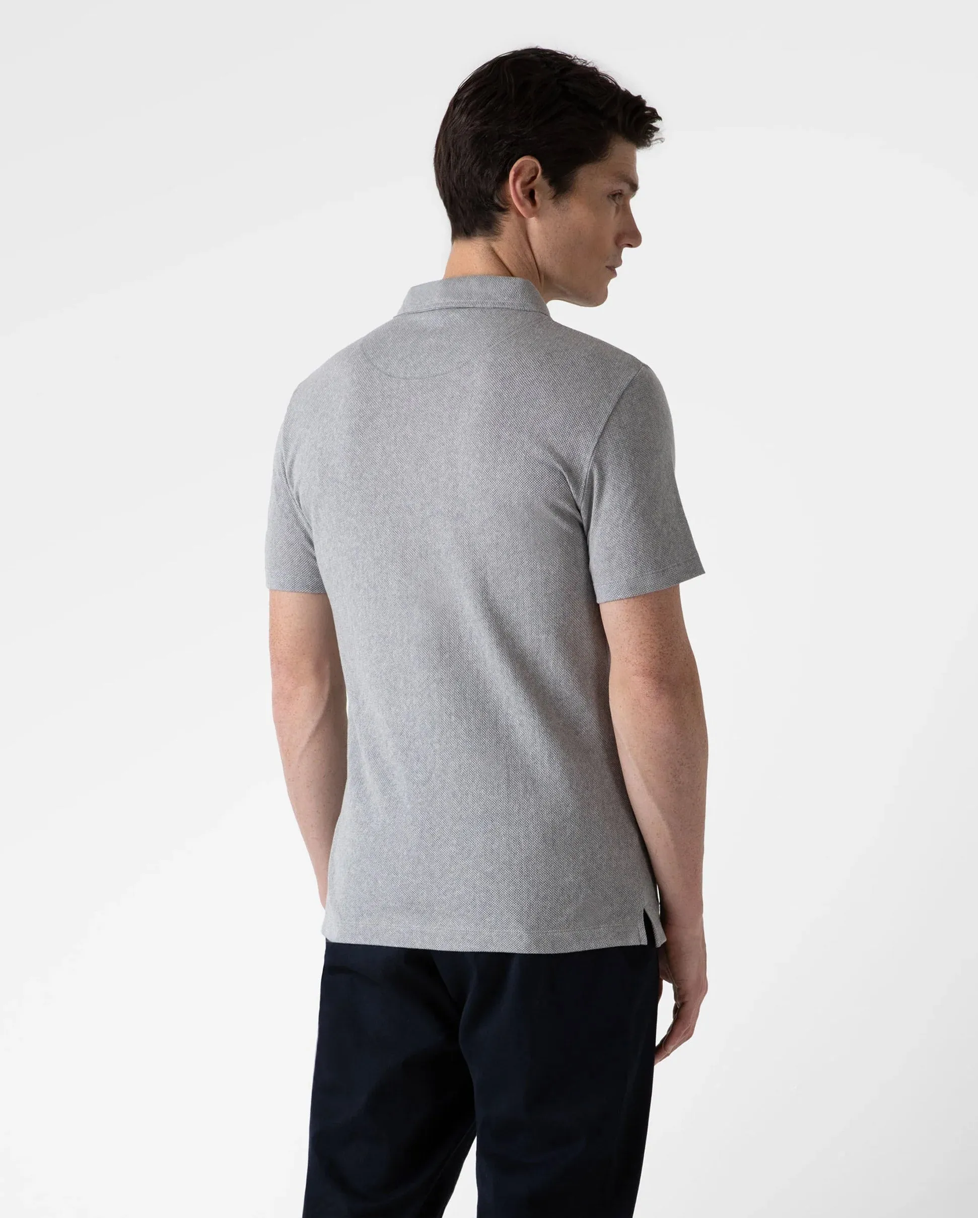 RIVIERA POLO SHIRT  / GREY MELANGE