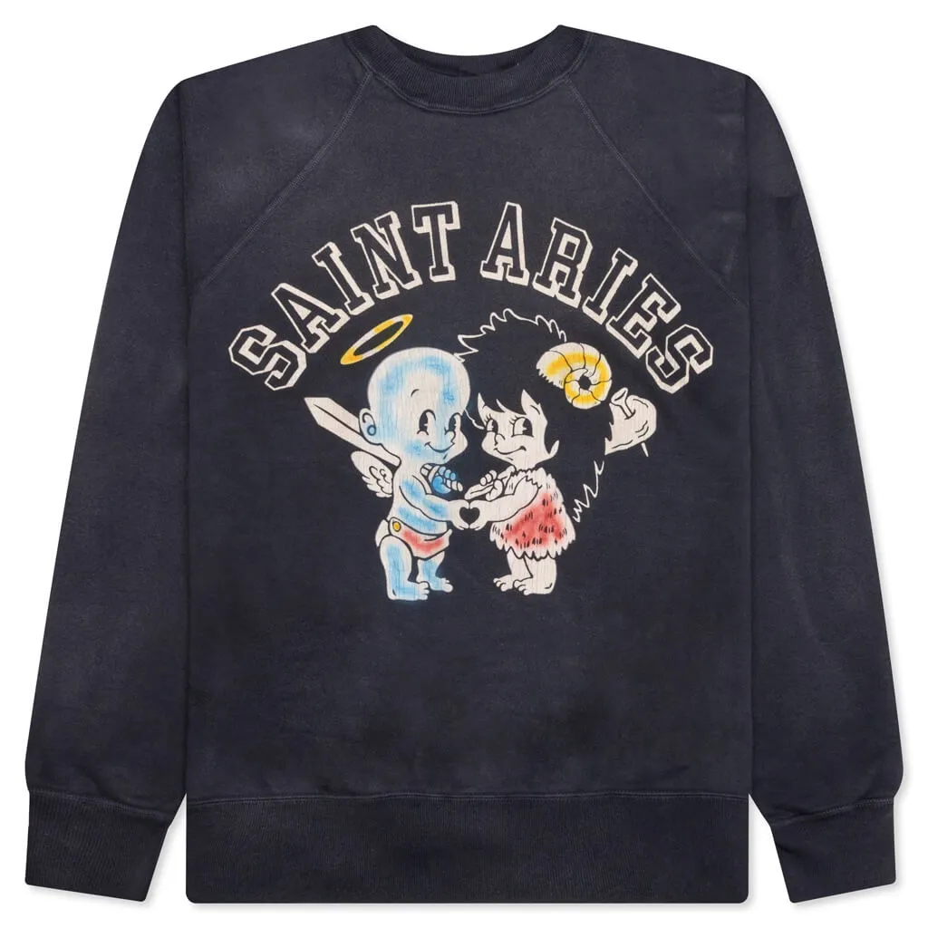 Saint Aries Crewneck - Black