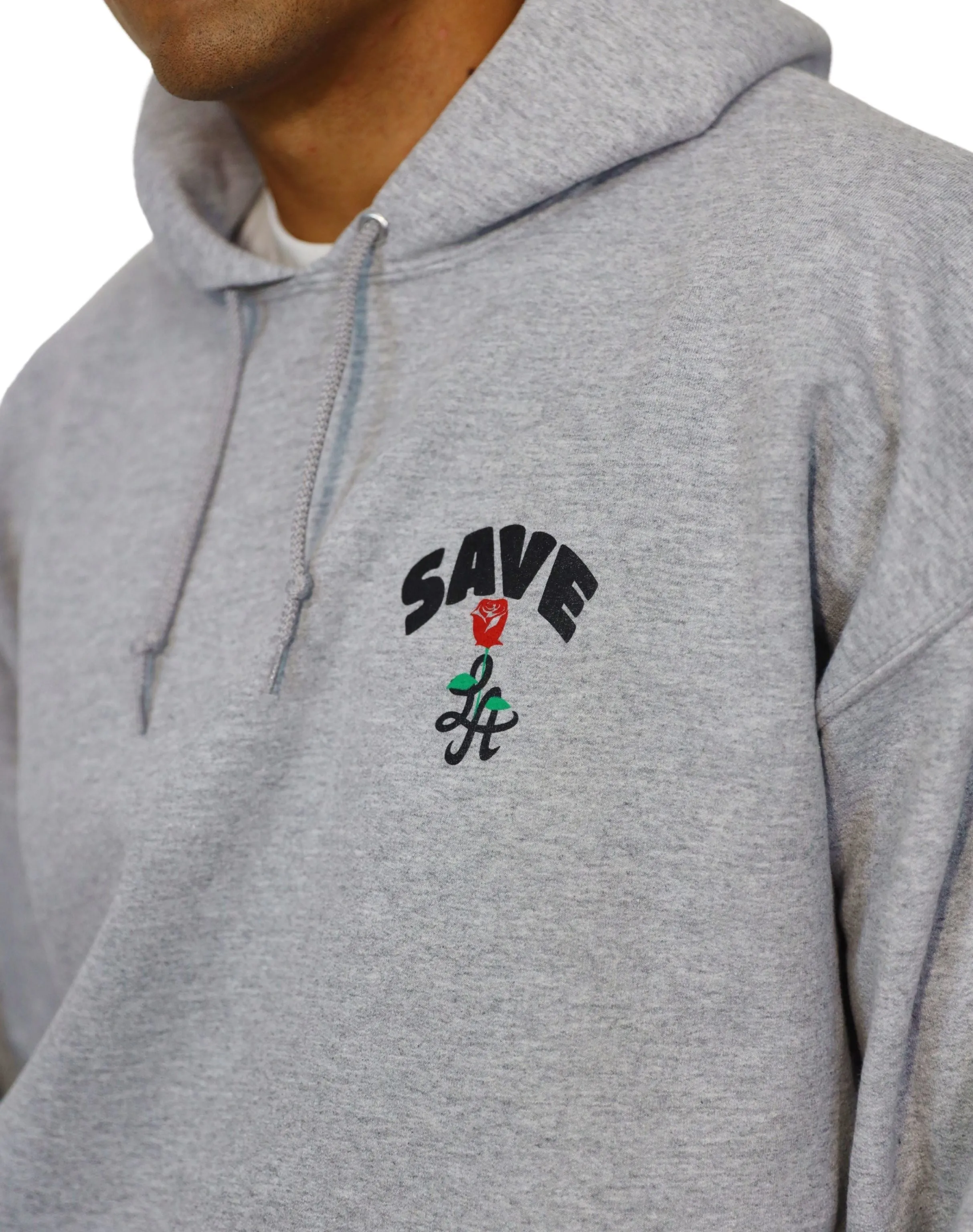 SAVE LA ROSE HOODIE - GREY