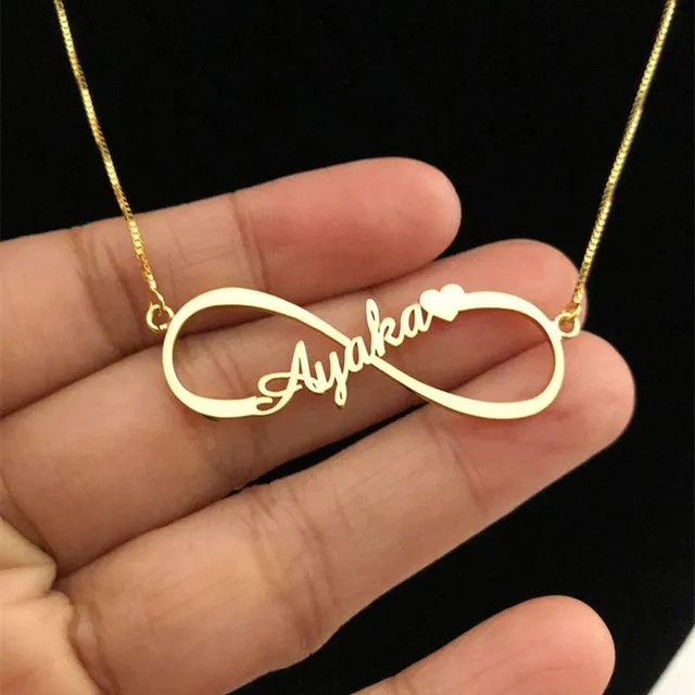 Shop i Style Custom Stainless Steel Infinity Name Necklace Boho Jewelry Personalized