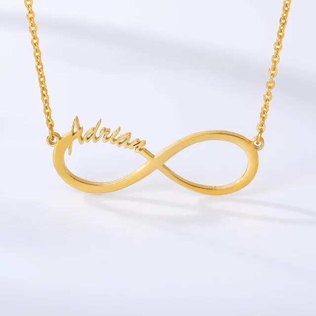 Shop i Style Custom Stainless Steel Infinity Name Necklace Boho Jewelry Personalized