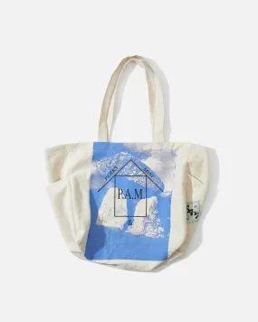 Shopper Tote Bag - Ecru Sky