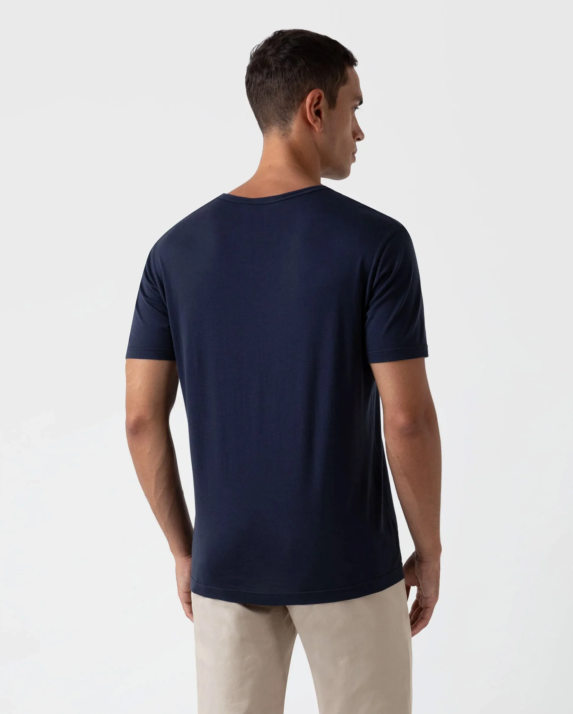 S/S CREW NECK T-SHIRT / NAVY