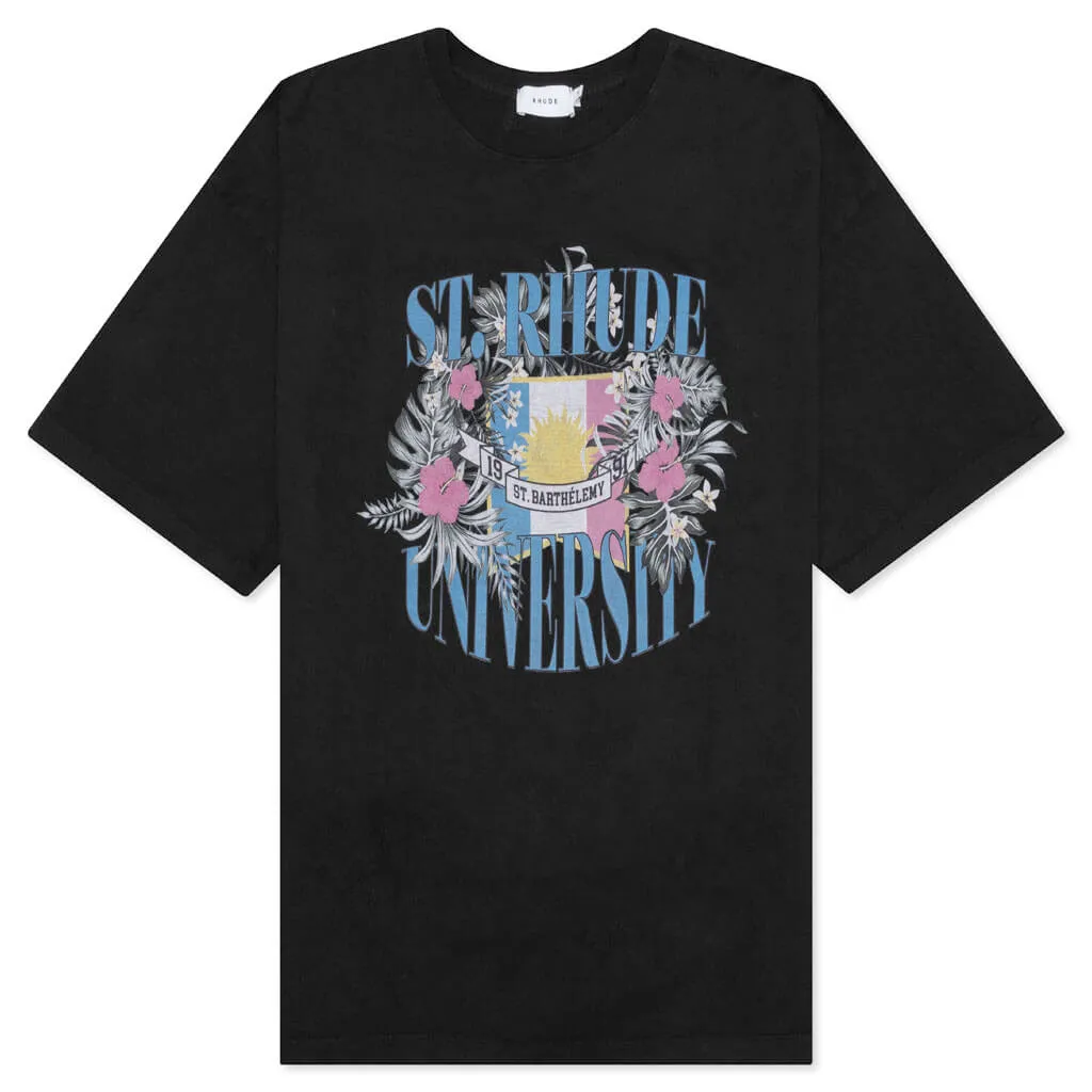 St. University Tee - Vintage Black