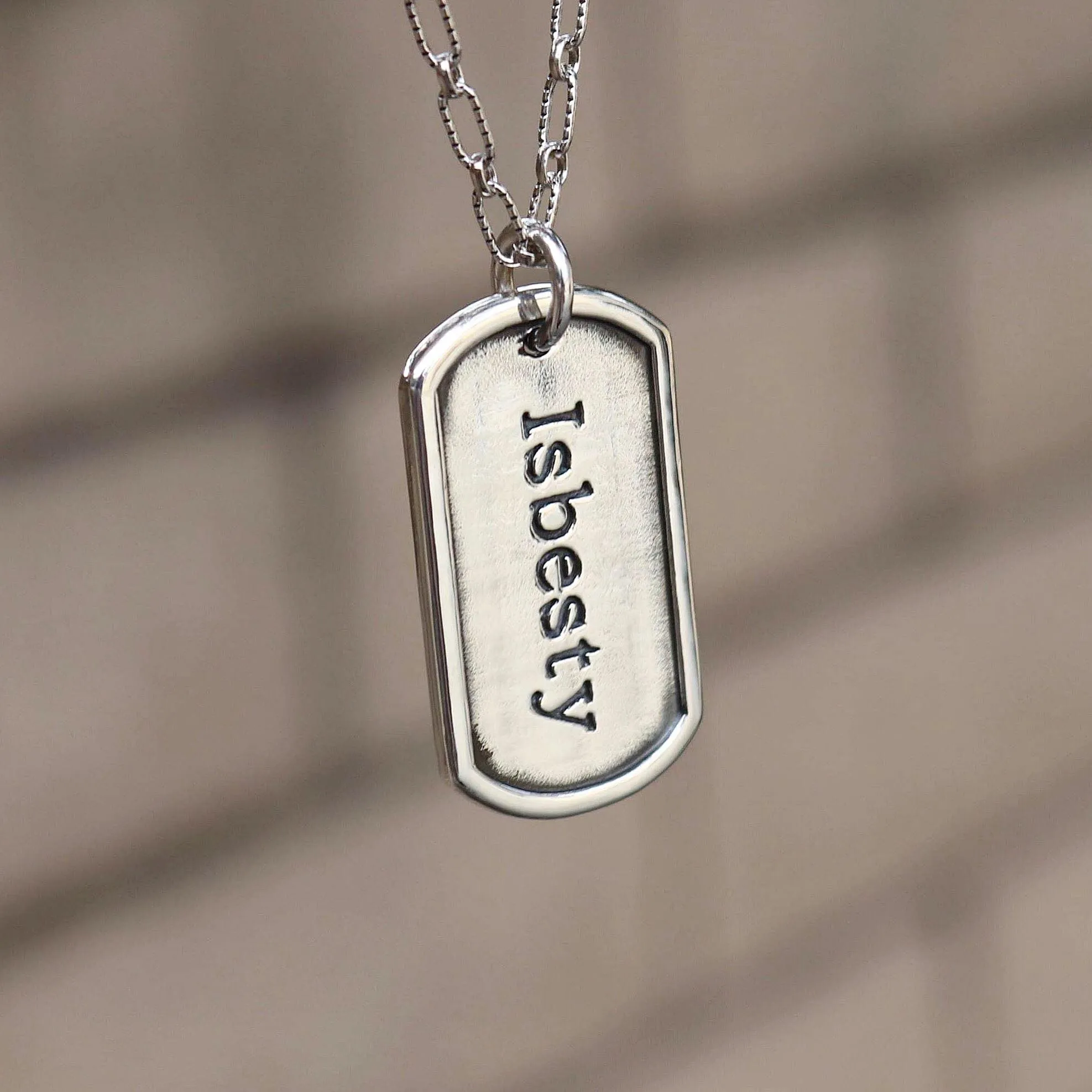 Sterling Silver Dog Tag